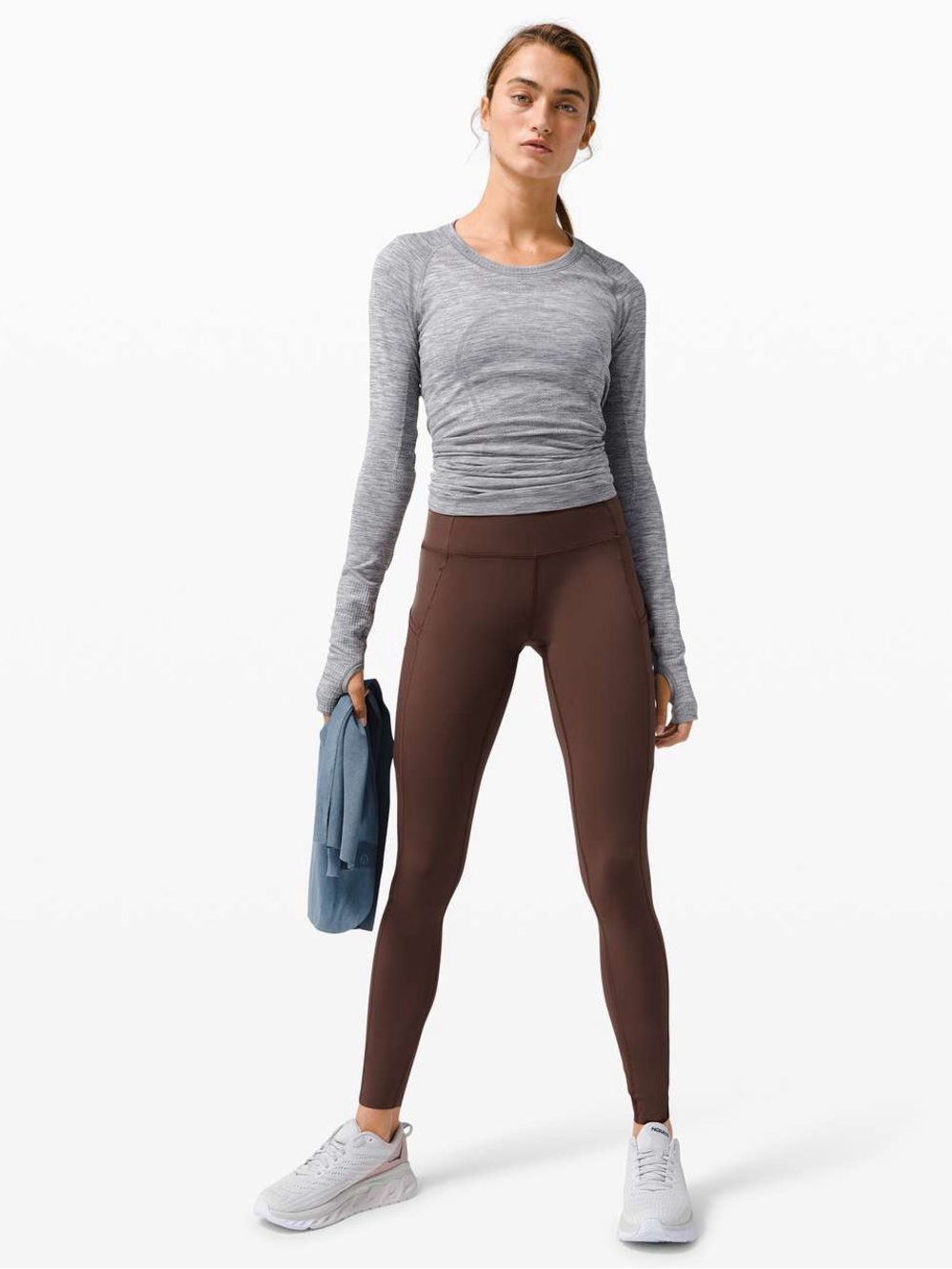 Lululemon Fast and Free Tight 28" *Non-Reflective - Brown Earth - Picture 9 of 10